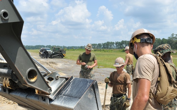 Seabees and Marines conduct ADR evolution at Marine Corps Air Station Cherry Point, NC