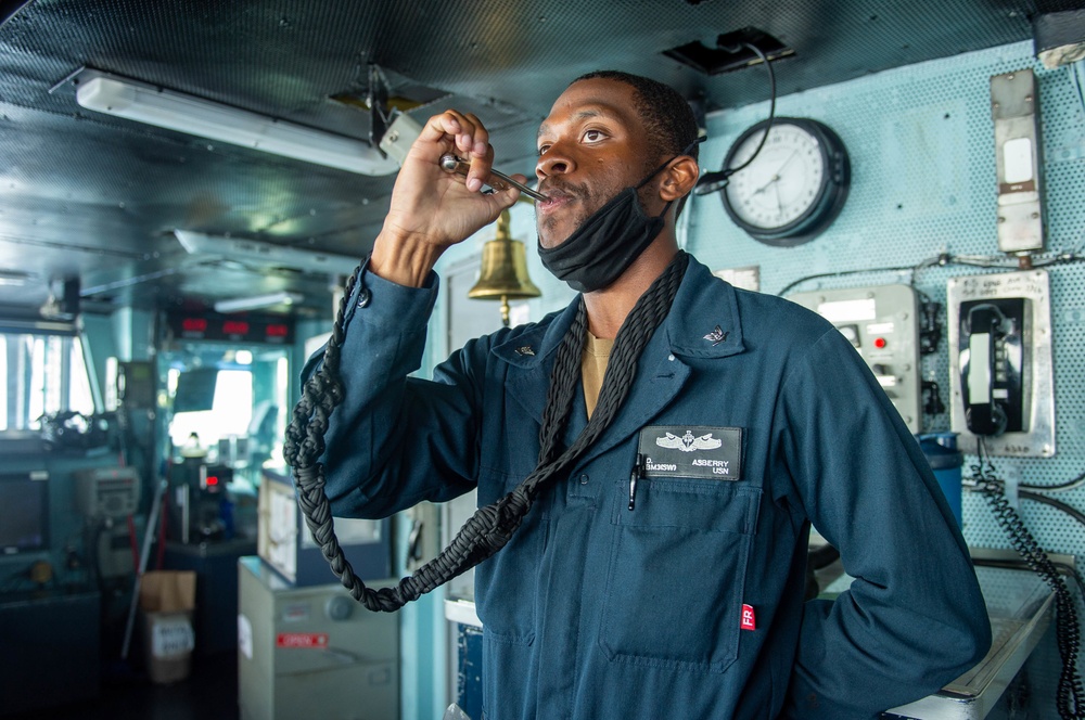Truman is conducting readiness training in the Atlantic Ocean in preparation for future operations.