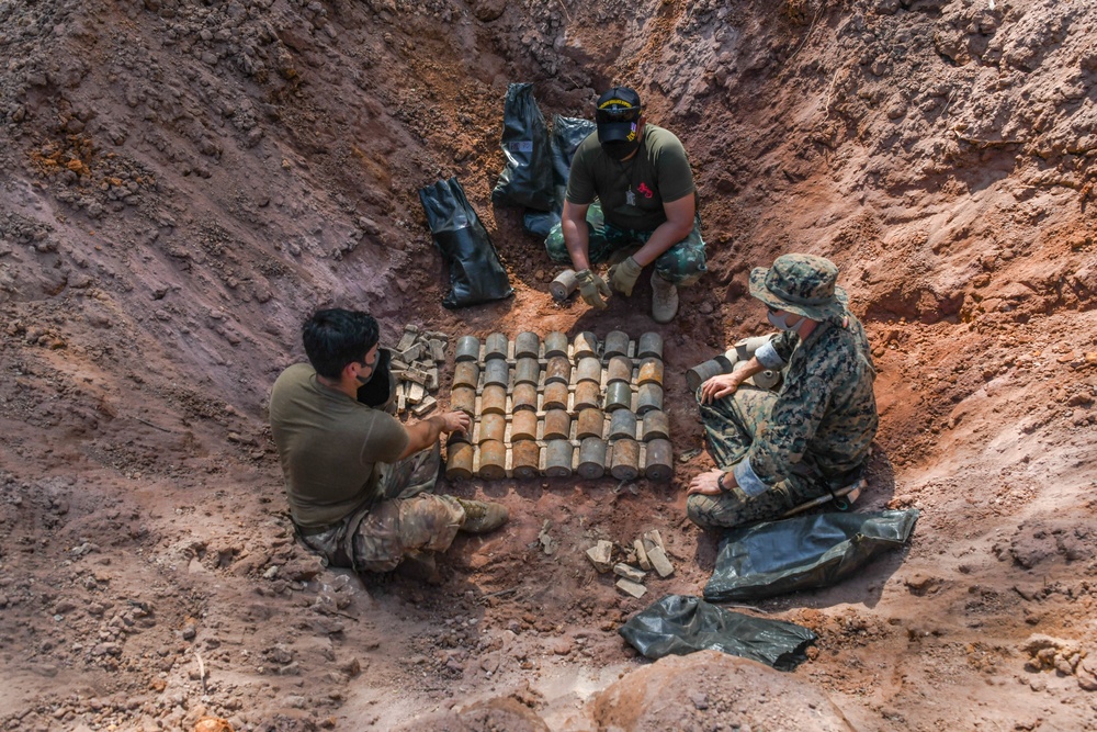 Cobra Gold 21: U.S., Royal Thai Armed Forces conduct landmine disposal exercise