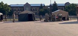 View of 207th DLD tent setup at JWA 2021