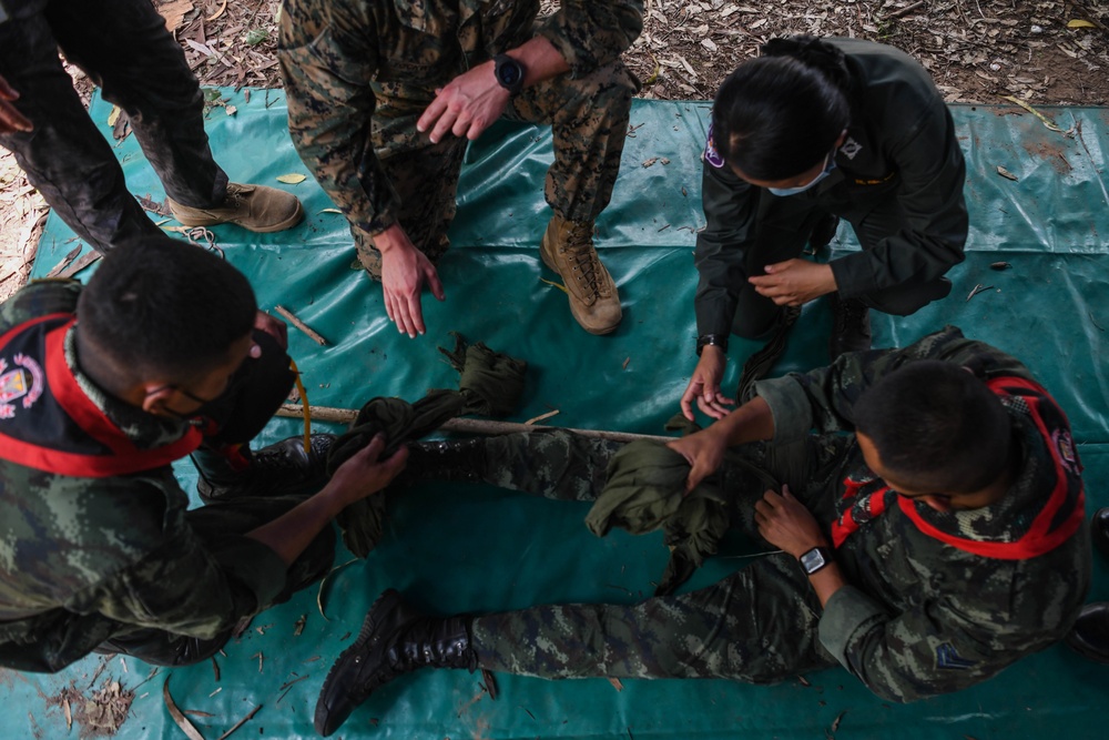 Cobra Gold 21: U.S., Royal Thai Armed Forces conduct field medical training