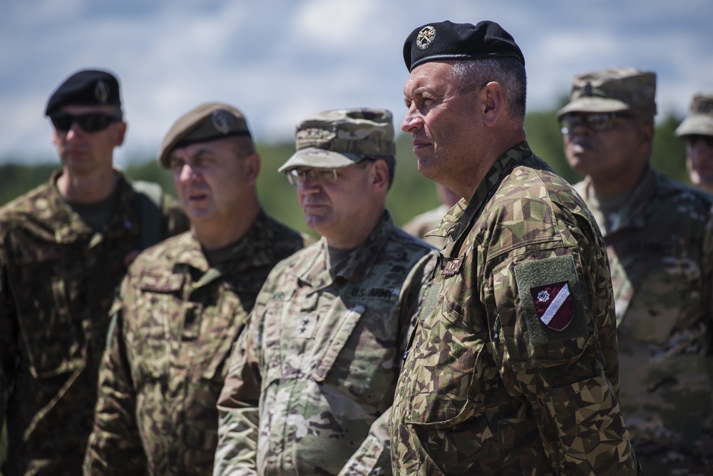 Latvia Chief of Defense visits Northern Strike 21