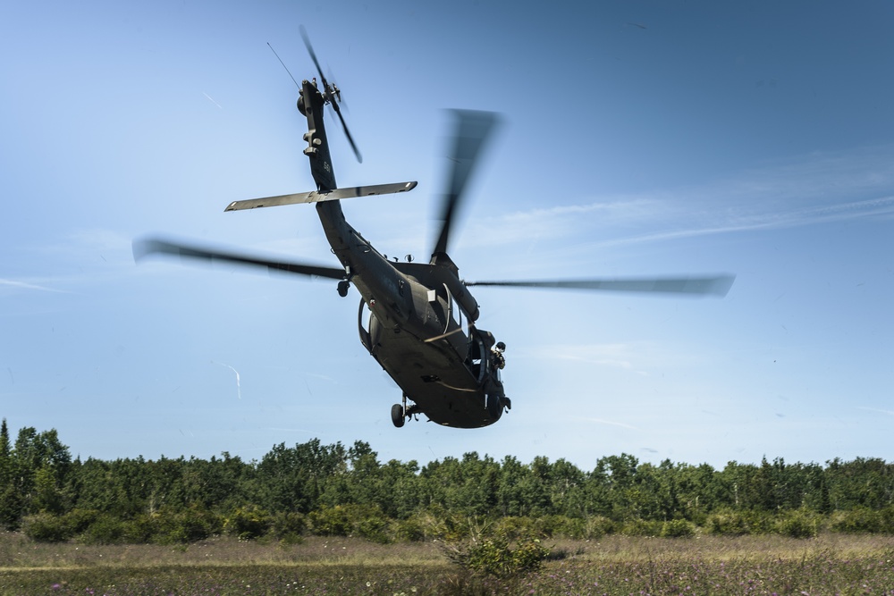 UH-60 Black Hawk helicopter supports Northern Strike 21
