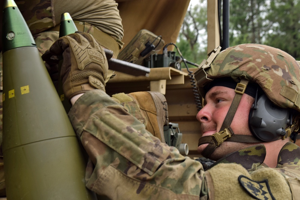 The 119th Field Artillery Regiment, Michigan Army National Guard Fires The M777 Howitzer