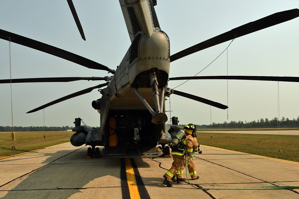 Grayling Army Air Field Conducts A Pre-Accident Planned Rehearsal During Norther Strike 21-2