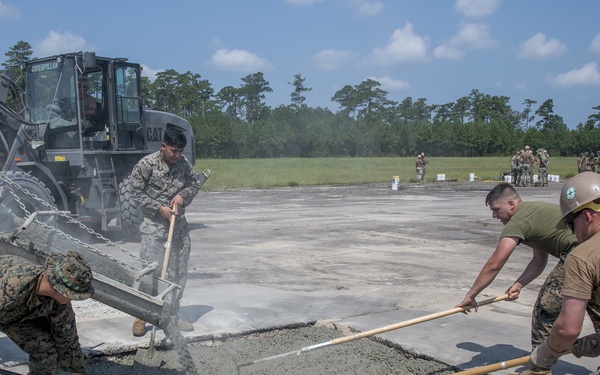 Seabees and Marines conduct ADR evolution at Marine Corps Air Station Cherry Point, NC