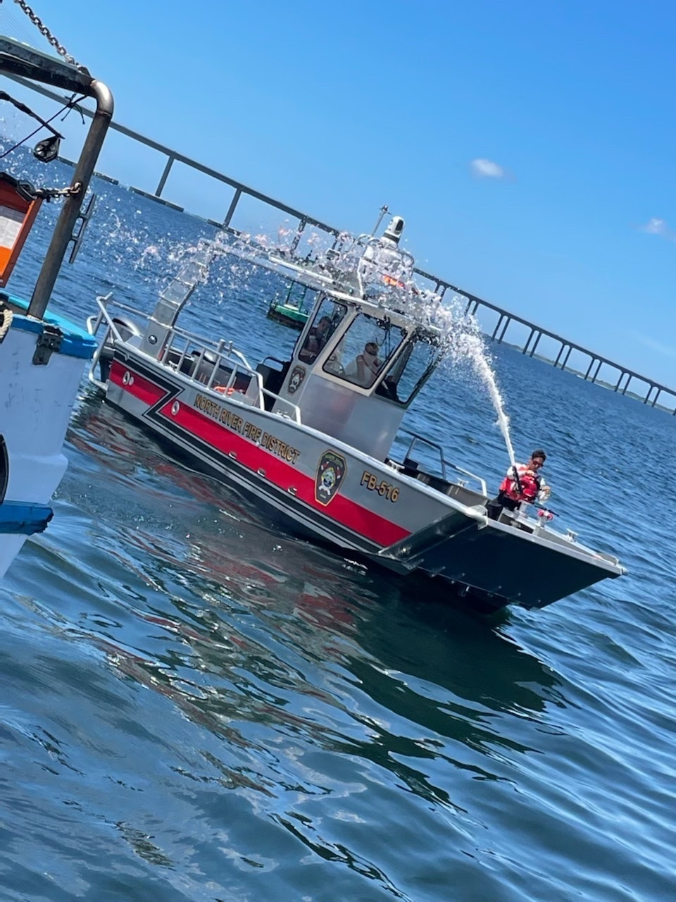 Coast Guard, partner agency rescue 2 from boat fire east of the Skyway Bridge