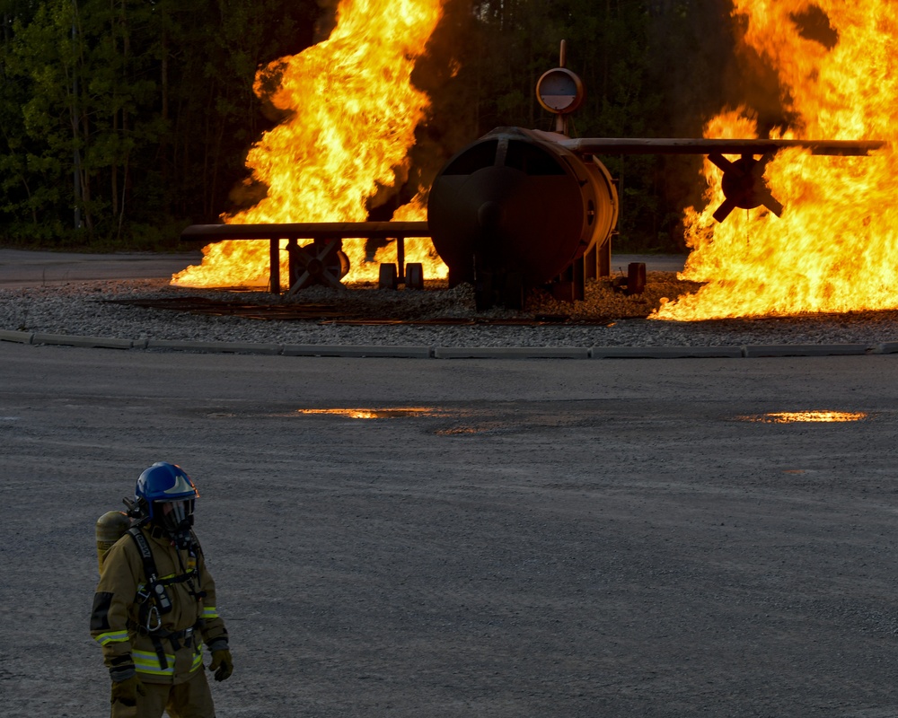 Latvian, Estonian, and National Guard firefighters train as one