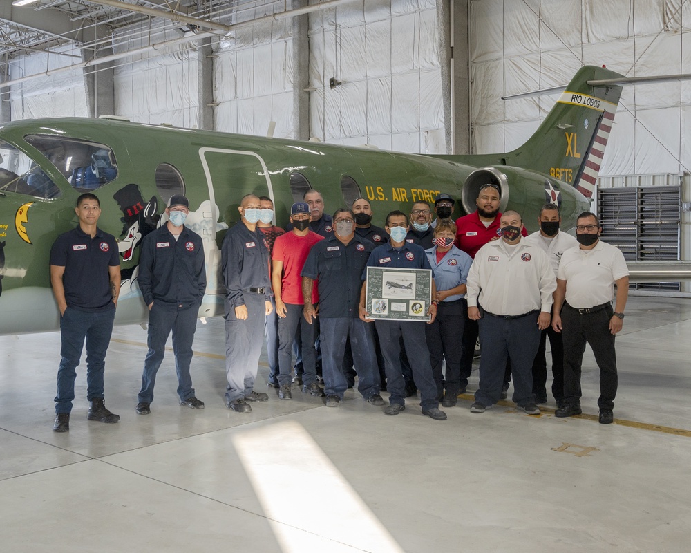 86th FTS Heritage Tail unveiling