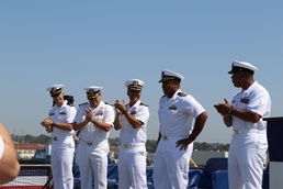 USS Harpers Ferry Holds Change of Command Ceremony.