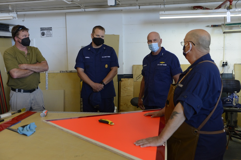 13th Coast Guard District Command visits Aids to Navigation Team Astoria