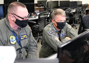 U.S. Navy participates in Navy Large Scale Exercise 21 at 505th Command and Control Wing