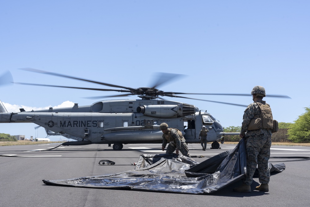 3d Marine Division sustain at a FARP during LSE21