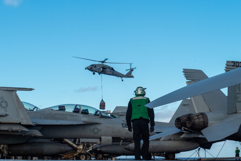 USS Carl Vinson Conducts Replenishment-at-Sea