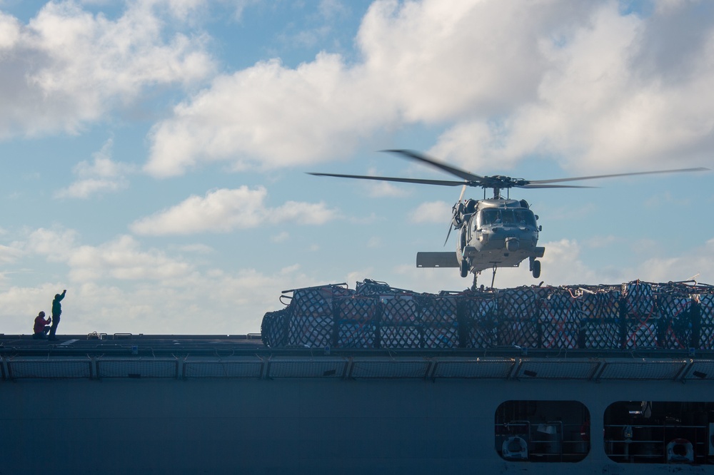 USS Carl Vinson Conducts Replenishment-at-Sea