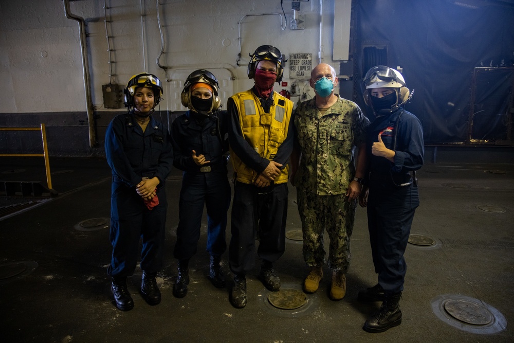 SECNAV conducts first fleet visit during LSE 21