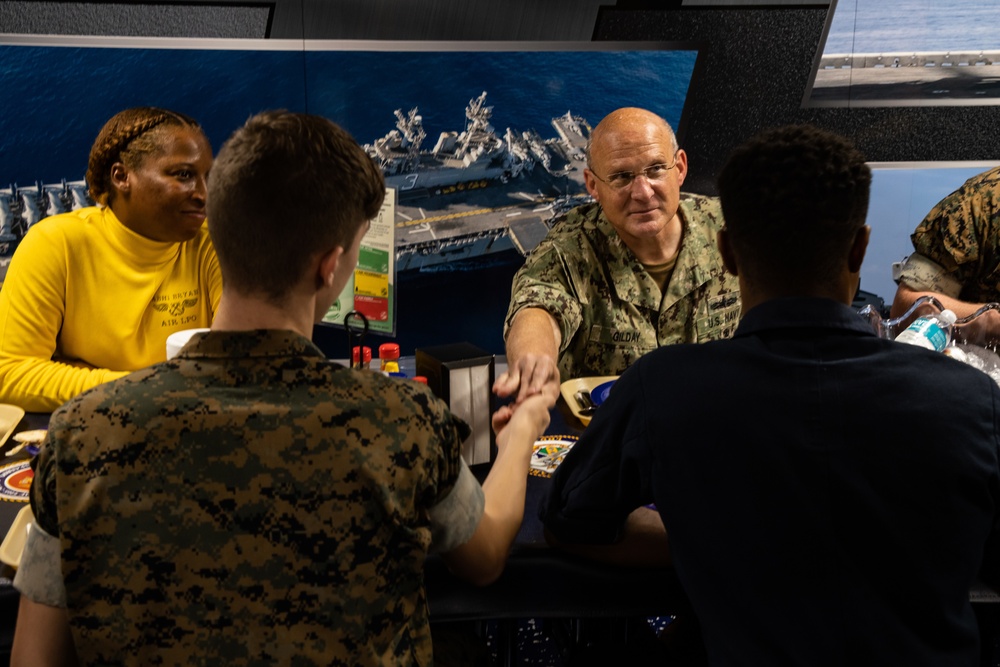 SECNAV conducts first fleet visit during LSE 21