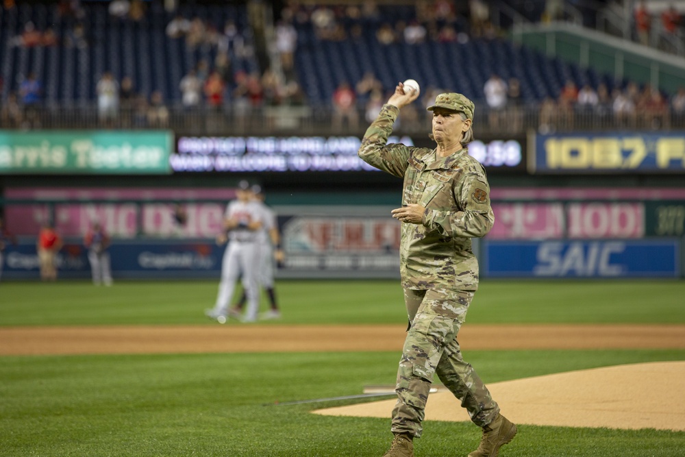 National Guard night at Washington Nationals Stadium