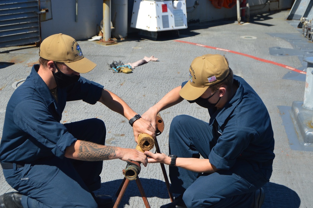 USS Lake Champlain (CG 57) Pipe Patching