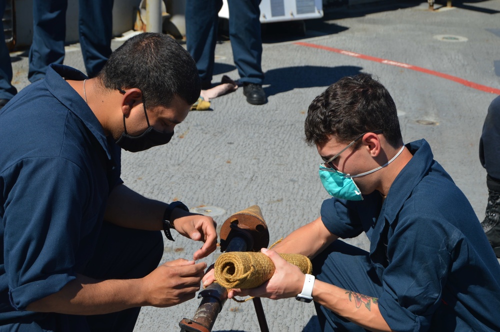 USS Lake Champlain (CG 57) Pipe Patching