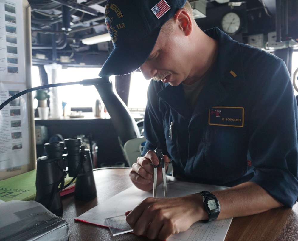 USS Michael Murphy (DDG 112) Manning The Bridge