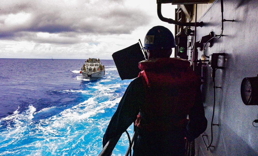 USS John P. Murtha (LPD 26) Patrol Boat Recovery