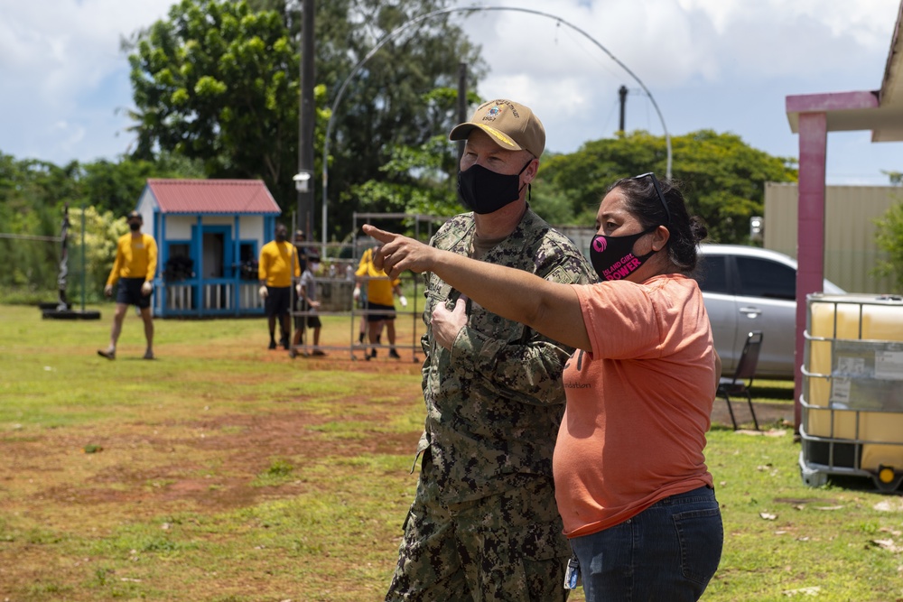 USS America and 31st MEU volunteer with Island Girl Power