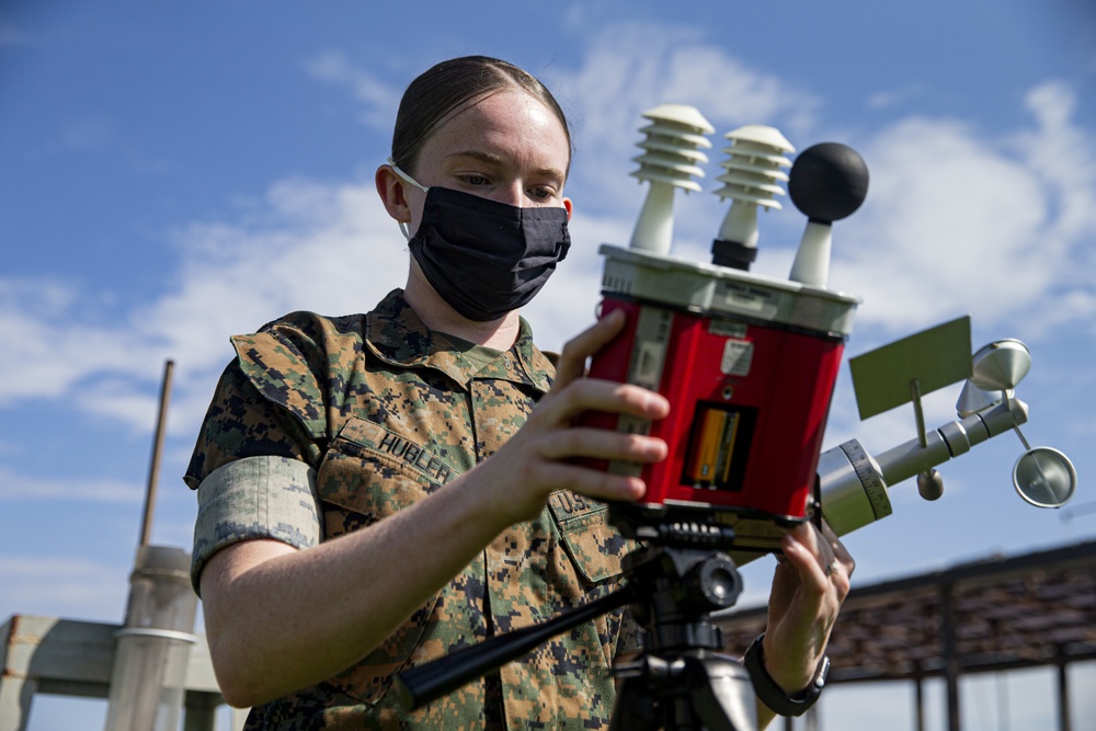 Faces of MCIPAC: Cpl. Julia Hubler - Meteorological and oceanography analyst forecaster