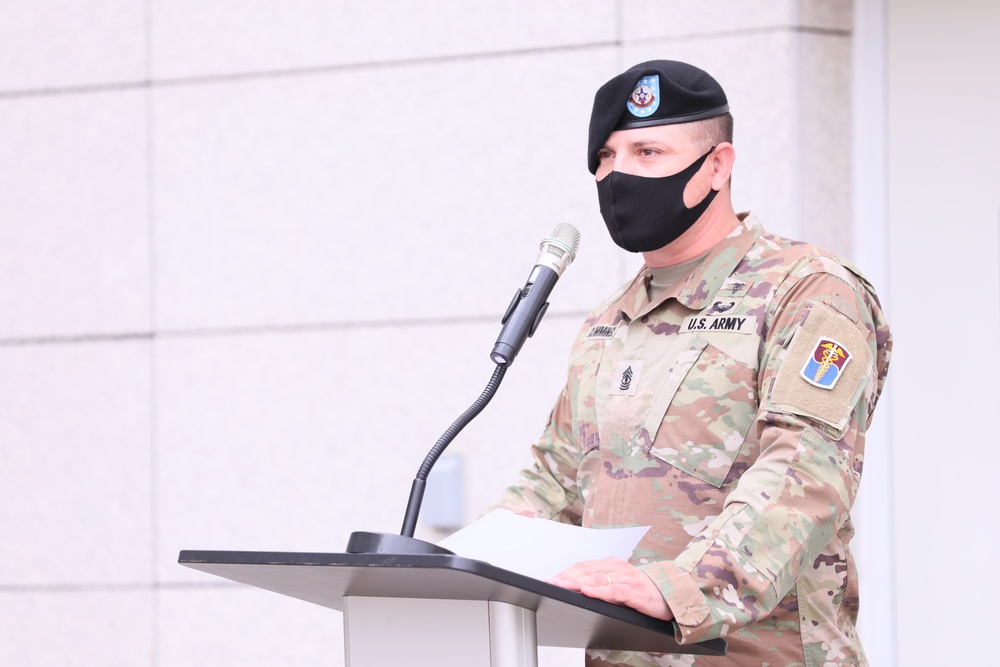 The outgoing Senior Enlisted Advisor shows appreciations to the troops