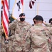 The new 502nd Field Hospital Senior Enlisted Advisor salutes the commander