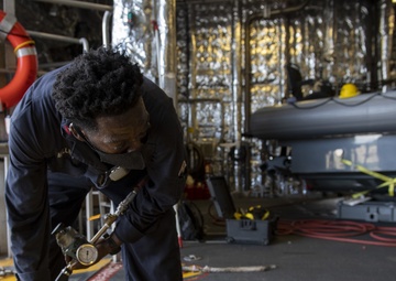 Maintenance on surface tow cradle