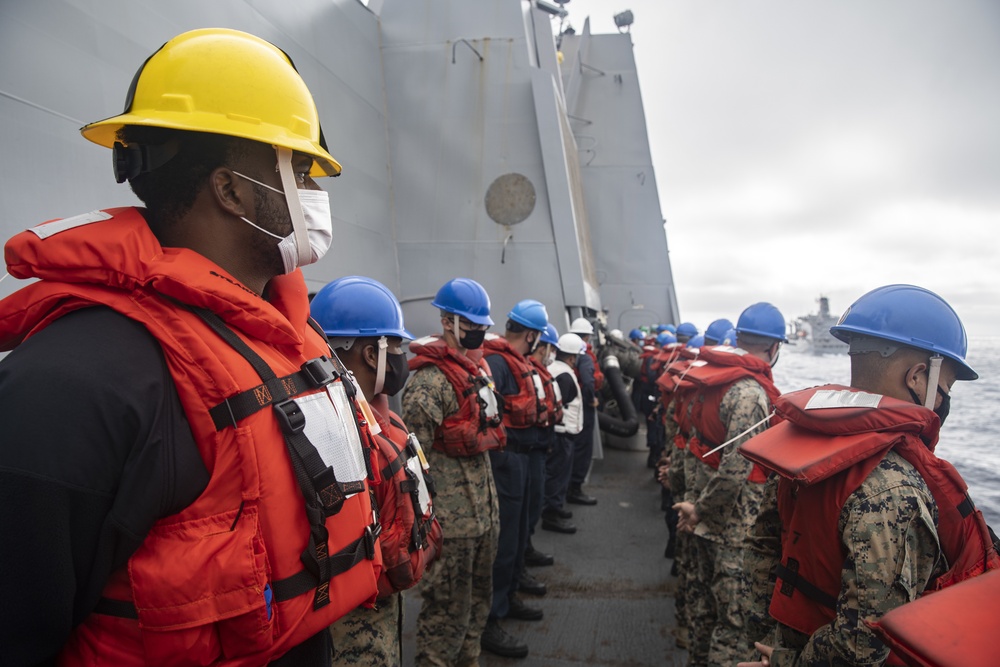 11th MEU and USS Portland Conduct RAS