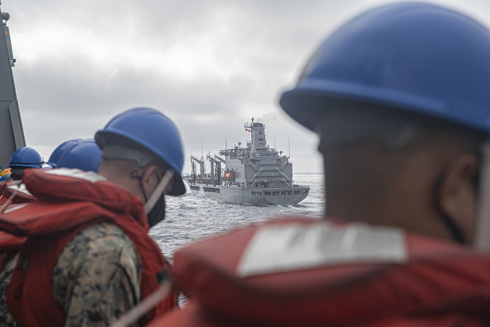 11th MEU and USS Portland Conduct RAS