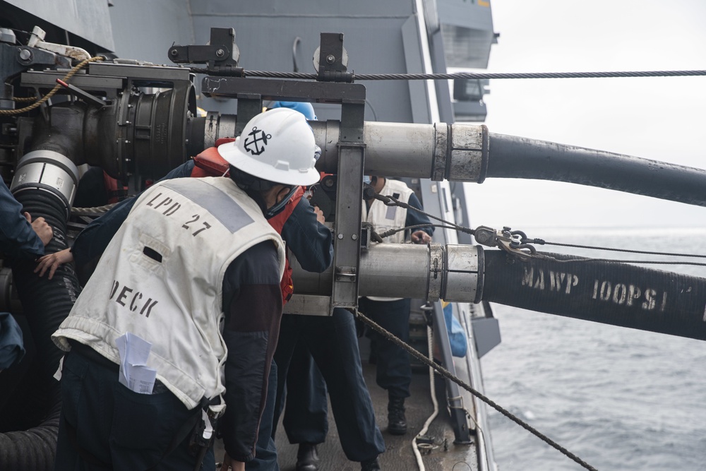 11th MEU and USS Portland Conduct RAS