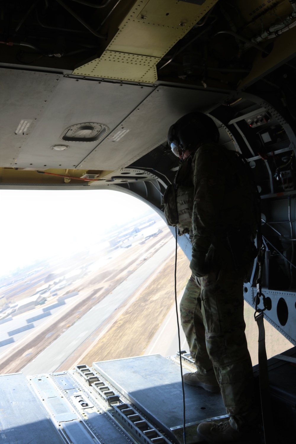 Task Force Phoenix CH-47 Chinook ramp photos