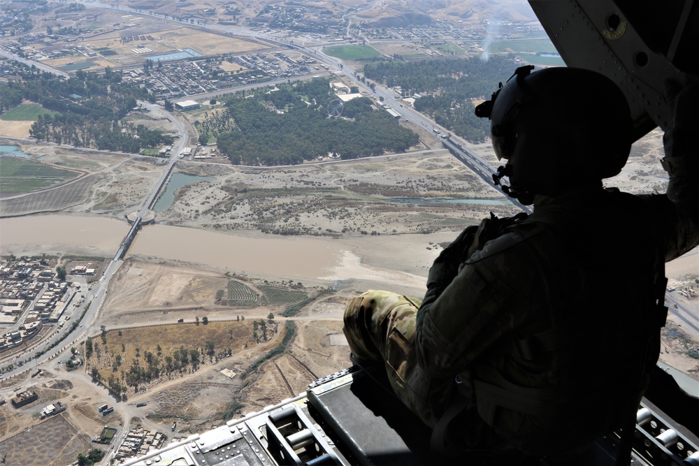 Task Force Phoenix CH-47 Chinook ramp photos