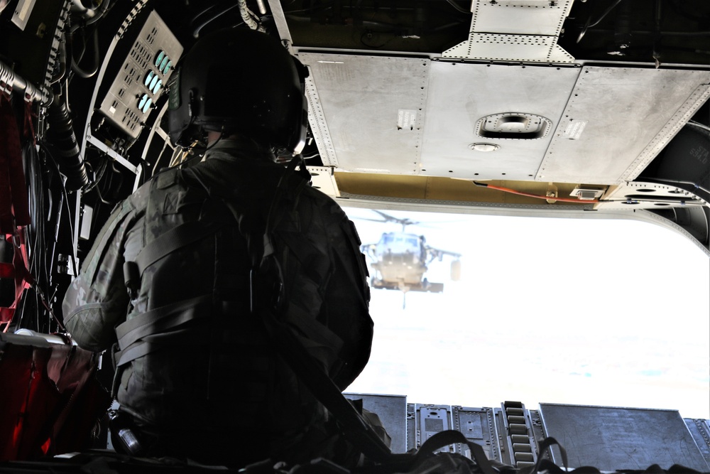 Task Force Phoenix CH-47 Chinook ramp photos