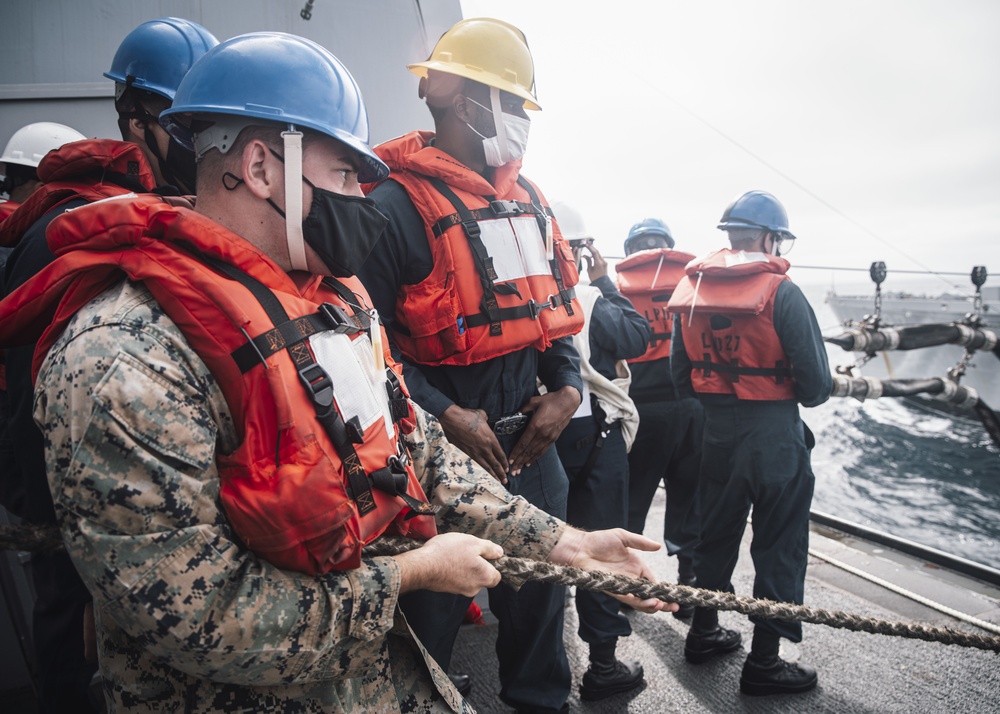 11th MEU and USS Portland Conduct RAS