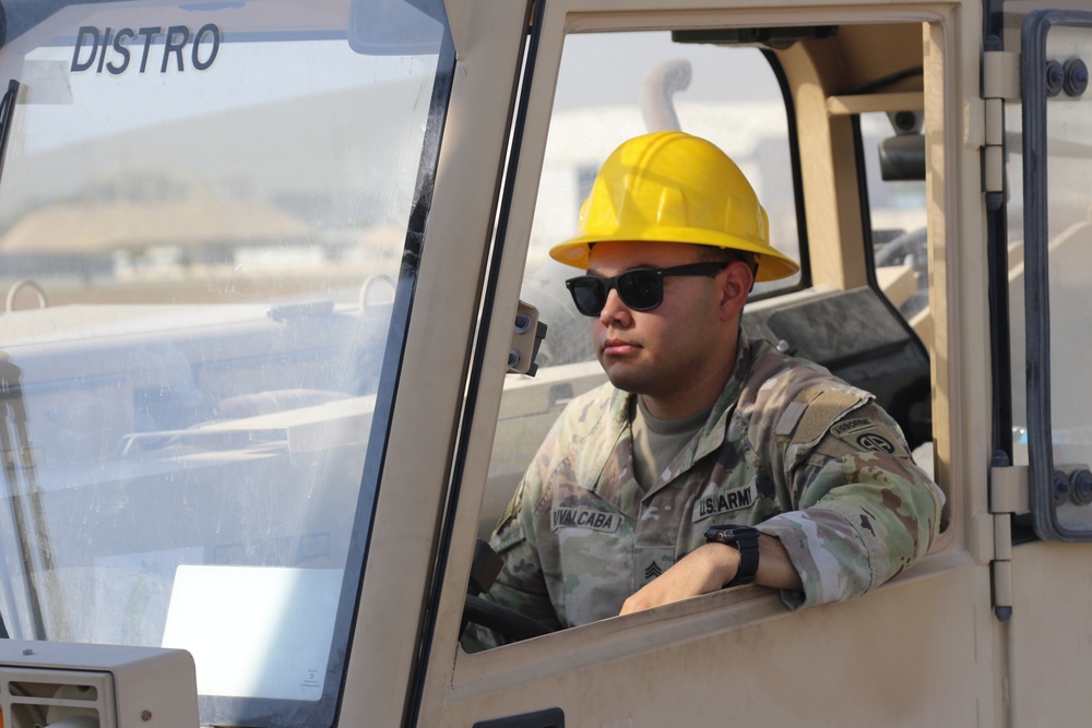 Task Force Phoenix CH-47 Chinook helicopter pre-flight/post-flight