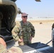 Task Force Phoenix CH-47 Chinook helicopter pre-flight/post-flight