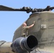 Task Force Phoenix CH-47 Chinook helicopter pre-flight/post-flight