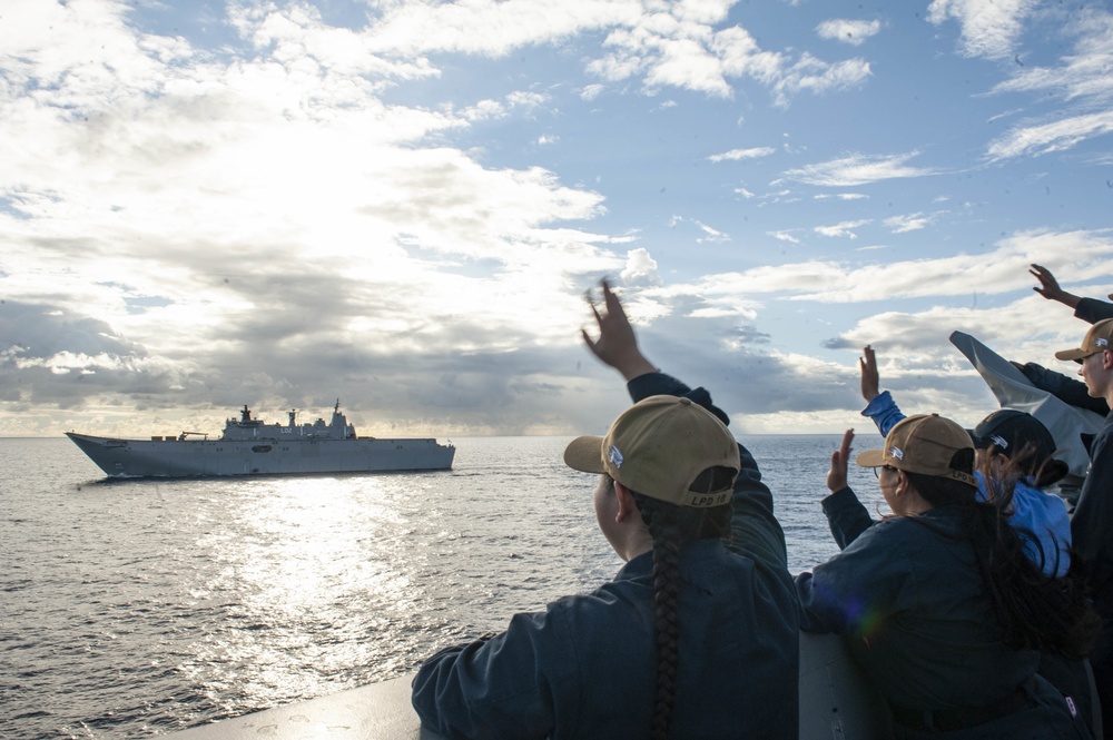 USS New Orleans' Bilateral Exercise in the Caroline Basin 2021