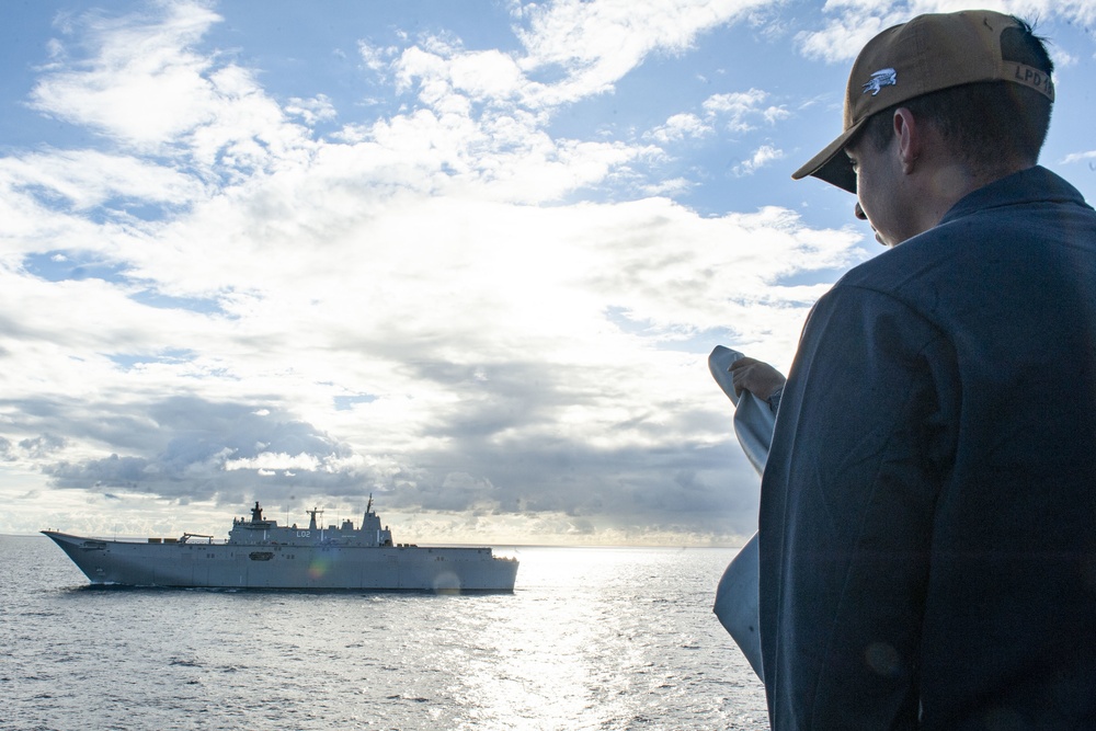 USS New Orleans' Bilateral Exercise in the Caroline Basin 2021