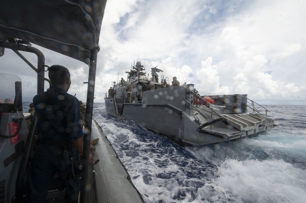 USS New Orleans' Small Boat Exercise in the Caroline Basin 2021