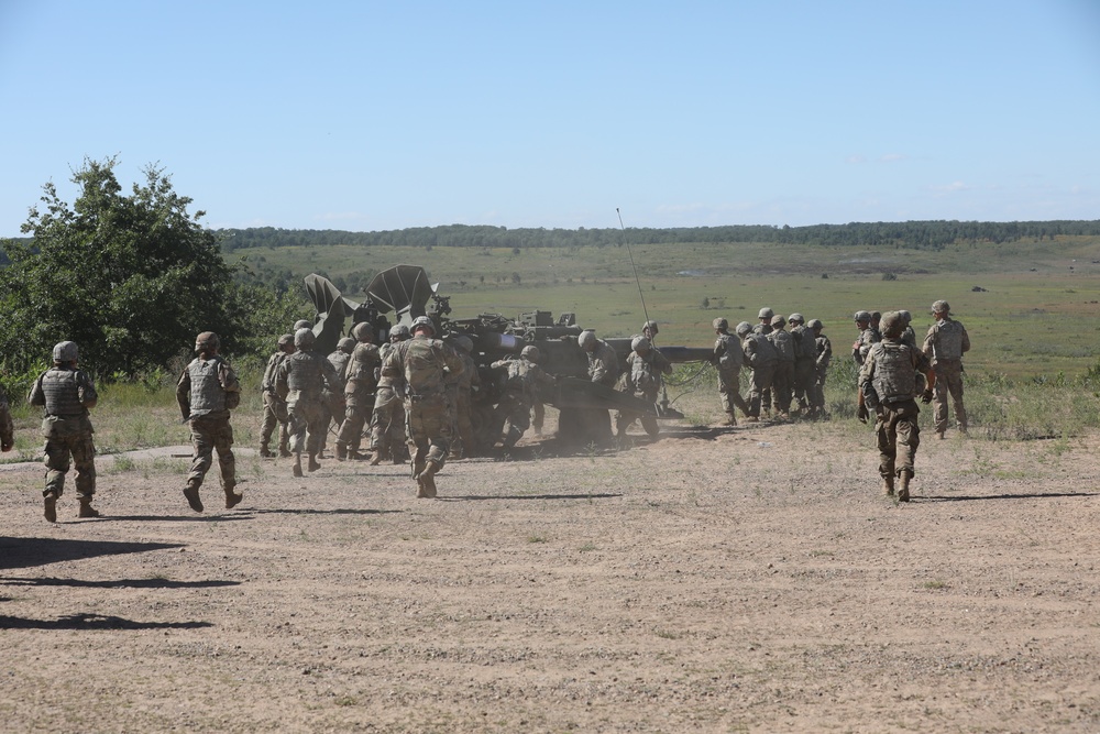 194th and 151st FA Conduct Direct Fire Qualification on Camp Ripley