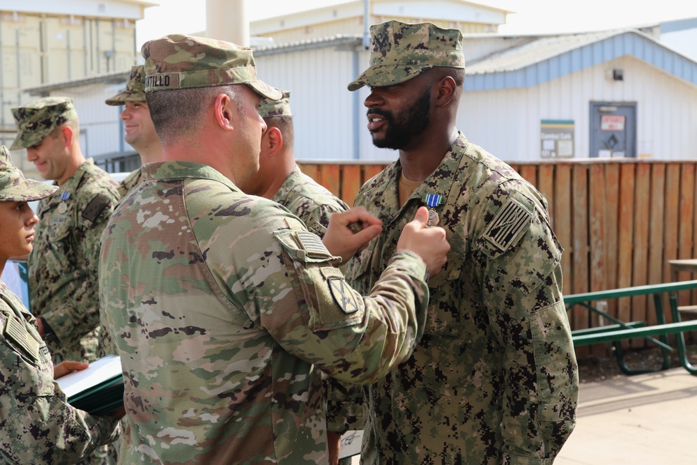 MSRON 11 Sailors receive Army Achievement Medal