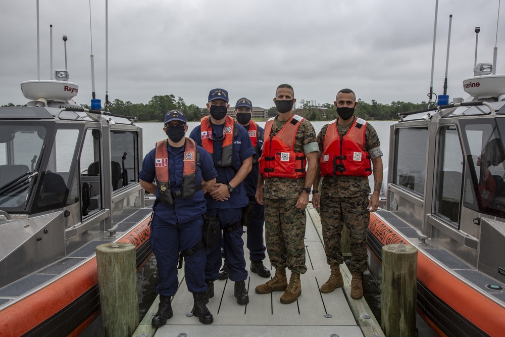 Brig. Gen. Andrew M. Niebel gets a tour of the Special Missions Training Center