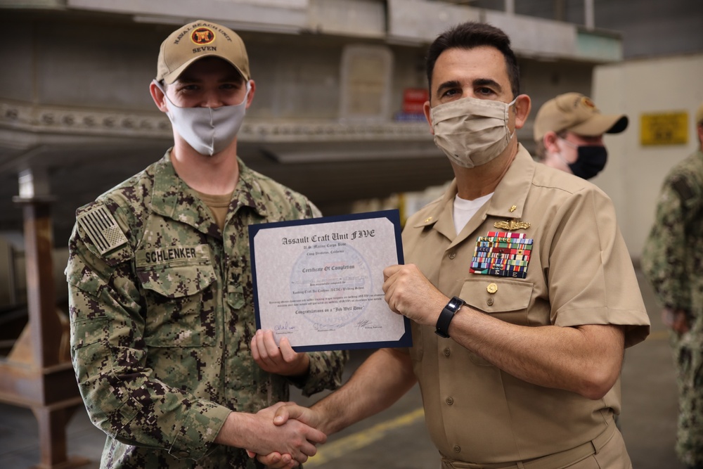 NBU-7 Sailor Graduates Weld School at ACU-5