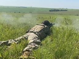 Army EOD Soldiers use sniper rifle for standoff munitions disruption training