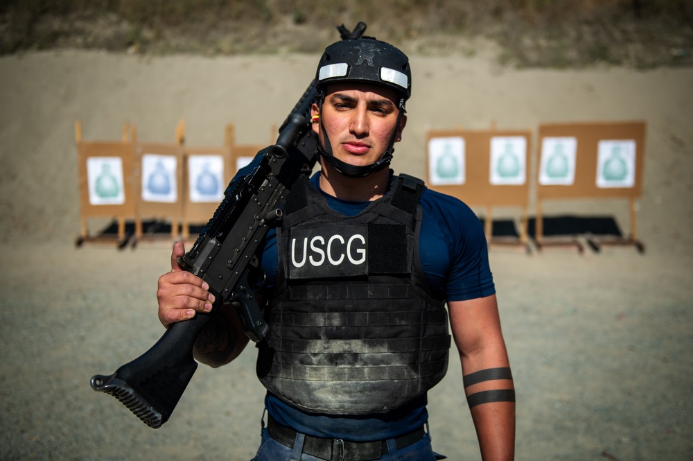 San Francisco Bay Area Coast Guard units visit the gun range